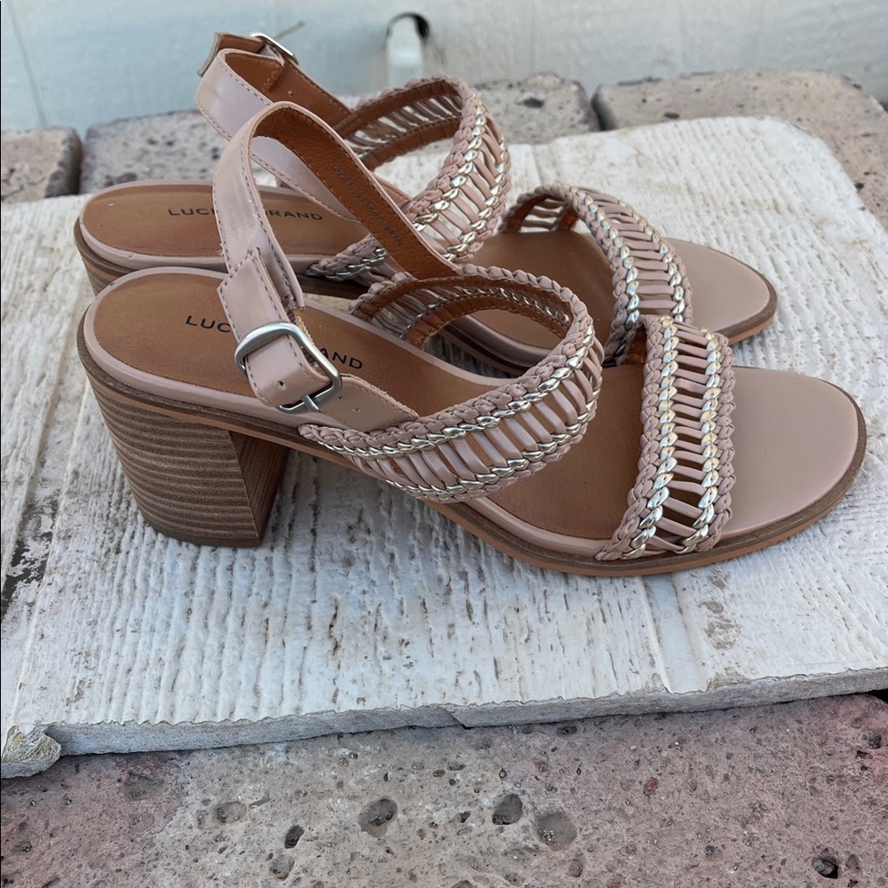 Lucky Brand block heels size 9